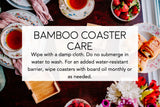Lake Lanier Coasters  - Lake Lanier Decor - Bamboo Coasters Gift Set with Holder