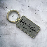 Custom Lake Name Keychain - Personalized Lake, River, Beach Name Leatherette Keychain - Hometown Pride Souvineers - Local Landmark Gifts