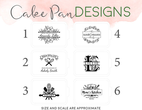 Custom Engraved Cake Pan Lid, 9x13 Pan, Bakers Gift 