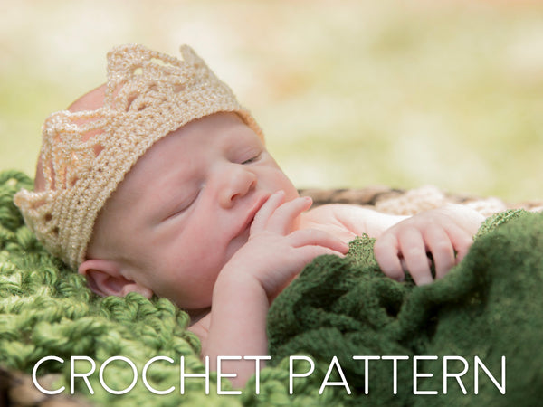 Crown Crochet Pattern - Boy Crown - by The Lillie Pad crown-crochet-pattern-boy-crown-by-the-lillie-pad