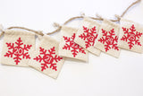 Christmas Advent Calendar Garland - Snowflake