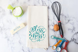 Funny Kitchen Towel - Bless This Mess Dish Towel Gift