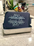 Personalized Cake Pan with Lid - Engraved Cake Pan - Custom Kitchen and Baking Gift - From the Kitchen of Cake Pan - Custom Bakeware
