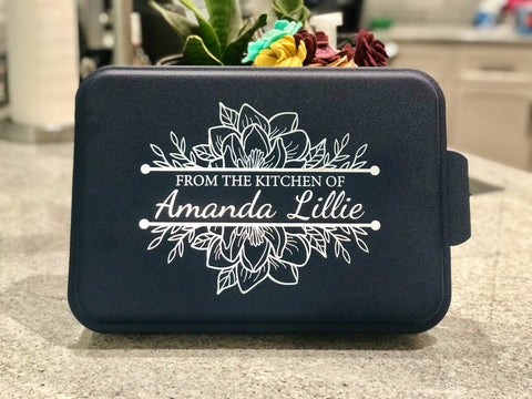 Personalized Cake Pan with Lid – The Lillie Pad