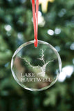 Lake Hartwell Christmas Ornament - Lake Hartwell Gift - Lake Hartwell Map Keepsake Ornament -Custom South Carolina Georgia Keepsake Ornament