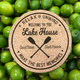 Lake Life Kitchen Cork Trivet Hot Pad - Lake Decor - Lake Kitchen Decor - Kitchen Gift for Lake Lover